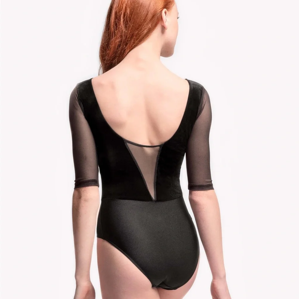 Elevé Tempe Black Velvet Leotard - Picture 2 of 5